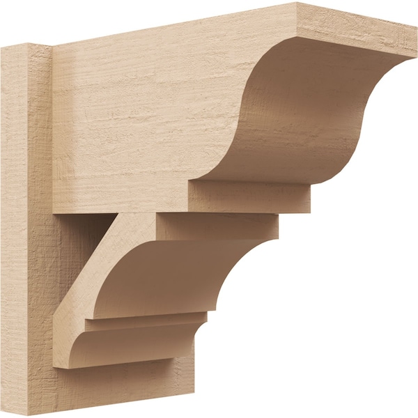 Ekena Millwork 7 1/2-in W x 12-in D x 12-in H Balboa Trad Rough Cedar Woodgrain TimberThane Outlooker, Primed Tan OUTUR075X12X12BOA04RCPR - main